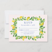 Cartons Réponse Citrons et Mariage de feuillage d'été (Devant)