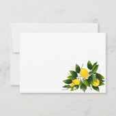 Cartons Réponse Citrons Fruit Citron Fleur Fête (Dos)