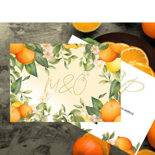 Cartons Réponse Citrus Lemons Oranges Botanique Mariage moderne