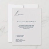 Cartons Réponse Civil Ceremony Registry Wedding Response Card (Devant)