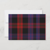 Cartons Réponse Clan Brown Tartan Plaid Mariage (Dos)