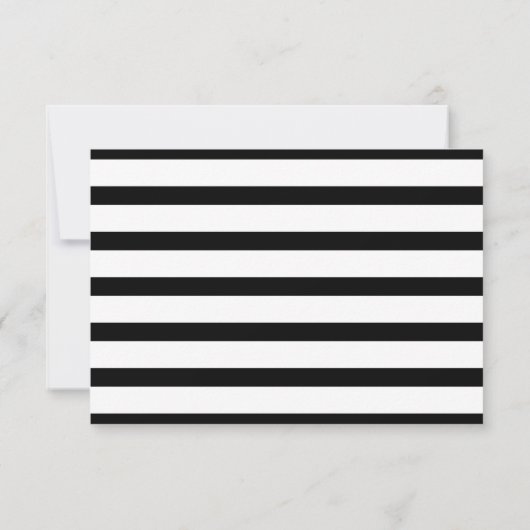 Cartons Réponse Classic Black and White Stripe (Dos)
