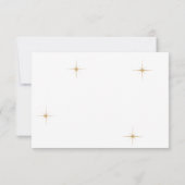 Cartons Réponse Classic Celestial Gold Stars Code QR Mariage (Dos)