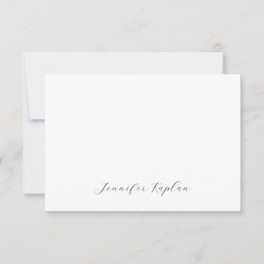 Cartons Réponse Classical Handwriting Minimalist Professional (Devant)