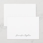 Cartons Réponse Classical Handwriting Minimalist Professional (Devant / Derrière)