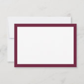 Cartons Réponse Classique Luxe | Élégant Code QR Scannable Mariage (Dos)
