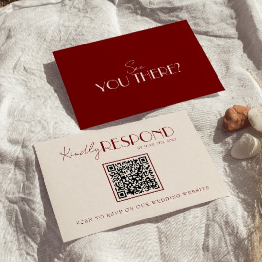 Cartons Réponse Classy Burgundy Ivory Old Money Timeless Wedding