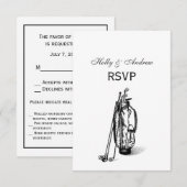 Cartons Réponse Club de golf Golf Bag (Devant / Derrière)