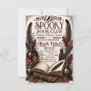 Cartons Réponse Club de lecture gothique vintage pour Halloween