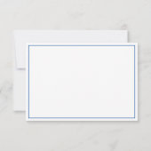 Cartons Réponse Cobalt Blue & Calligraphie Classique Blanche (Dos)