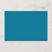 Cartons Réponse Code QR bleu moderne Mariage simple (Dos)