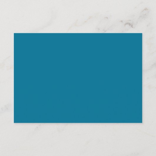 Cartons Réponse Code QR bleu moderne Mariage simple (Dos)