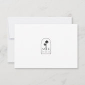 Cartons Réponse Code QR Chic Mariage côtier contemporain (Dos)