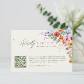 Cartons Réponse Code QR de jardin de printemps fleuri sauvage Mari (Debout devant)