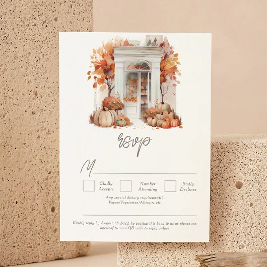 Cartons Réponse Code QR de la porte avant blanche du Mariage d'aut