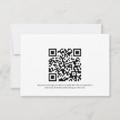 Cartons Réponse Code QR de mariage de printemps-été Fleur Brillant (Dos)