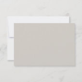 Cartons Réponse Code QR de mariage gris chaud élégant moderne (Dos)