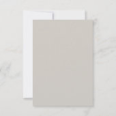 Cartons Réponse Code QR de mariage gris chaud simple (Dos)