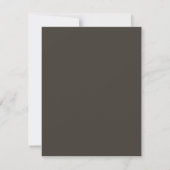 Cartons Réponse Code QR de mariage tendance marron moderne mélange (Dos)
