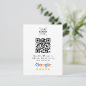 Cartons Réponse Code QR de révision de Google Avis sur l'entrepris (Debout devant)