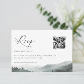 Cartons Réponse Code QR du Mariage de Misty Mountain (Debout devant)