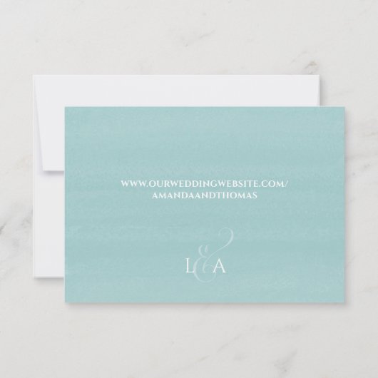 Cartons Réponse Code QR élégant en aquarelle Dollar de sable de pl (Dos)