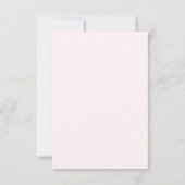 Cartons Réponse Code QR en ligne simple rose et orange clair (Dos)