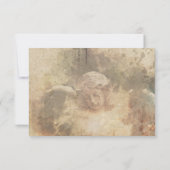 Cartons Réponse Code QR Mariage gothique vintage (Dos)