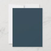 Cartons Réponse Code QR Mariage moderne Marine Blue Trendy Mix Mat (Dos)