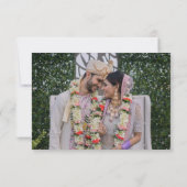 Cartons Réponse Code QR Mariage photo élégant (Dos)