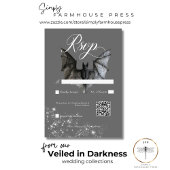 Cartons Réponse Code QR Mariage pour chaume et diamants d'Hallowee