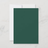 Cartons Réponse Code QR Vert Flocon de Neige Simple Mariage (Dos)