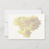 Cartons Réponse Coeur de Chrysanthème jaune (Dos)