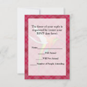 Cartons Réponse Colibri coloré avec Plat rose vif (Dos)