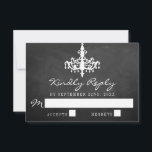 Cartons Réponse Collection de Mariage Chandelier élégant<br><div class="desc">Cartes RSVP de collection Mariage Chandelier élégant.</div>
