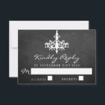 Cartons Réponse Collection de Mariage Chandelier élégant<br><div class="desc">Cartes RSVP de collection Mariage Chandelier élégant.</div>