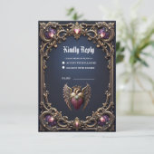 Cartons Réponse Collection de mariage gothique victorien (Debout devant)
