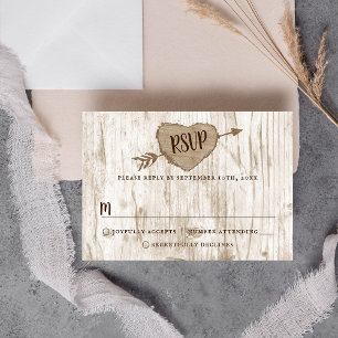 Cartons Réponse Collection de Mariages d'arbre cardiaque sculpté R