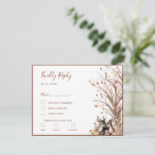 Cartons Réponse Collection de Mariages de cerfs rustiques d'automn (Debout devant)