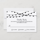 Cartons Réponse Collection de Mariages Rustic Kraft (Devant)