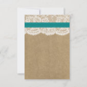 Cartons Réponse Collection Rustique de Mariages de tournesol Kraft (Dos)