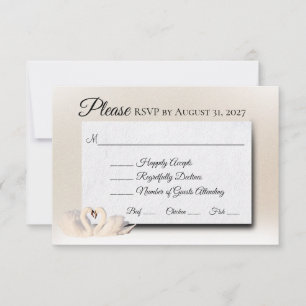 Cartons Réponse Collection Swans mariages
