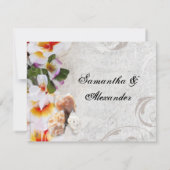 Cartons Réponse Collier de fleurs d'Orchidée et de Plumeria sur le (Dos)