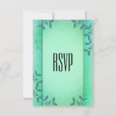 Cartons Réponse Colonnes vertes de mer chic (Dos)