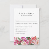 Cartons Réponse Coloré Floral Tropical (Devant)