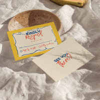 Coloré italien manuscrit Quirky Mariage mignon