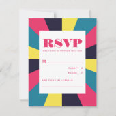 Cartons Réponse Colorful Retro Super Psychédélique Abstrait (Devant)