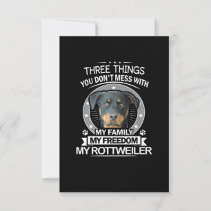 Cartons Réponse Comté de Rottweiler Three Things You Dont Mess