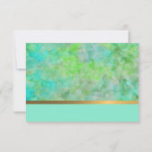 Cartons Réponse Conception abstraite bat mitzvah en Aqua (Dos)