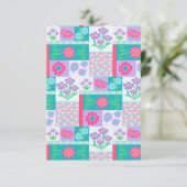 Cartons Réponse Conception de fleurs vibrantes en fleurs (Debout devant)